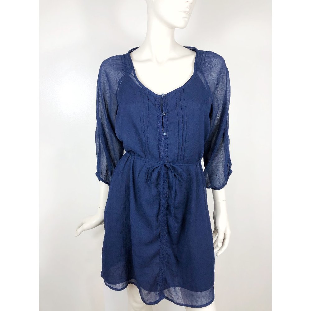 Old Navy Women's Overlay Navy Dress